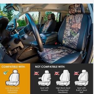 Camouflage Full set Front/Back Car Seat Covers